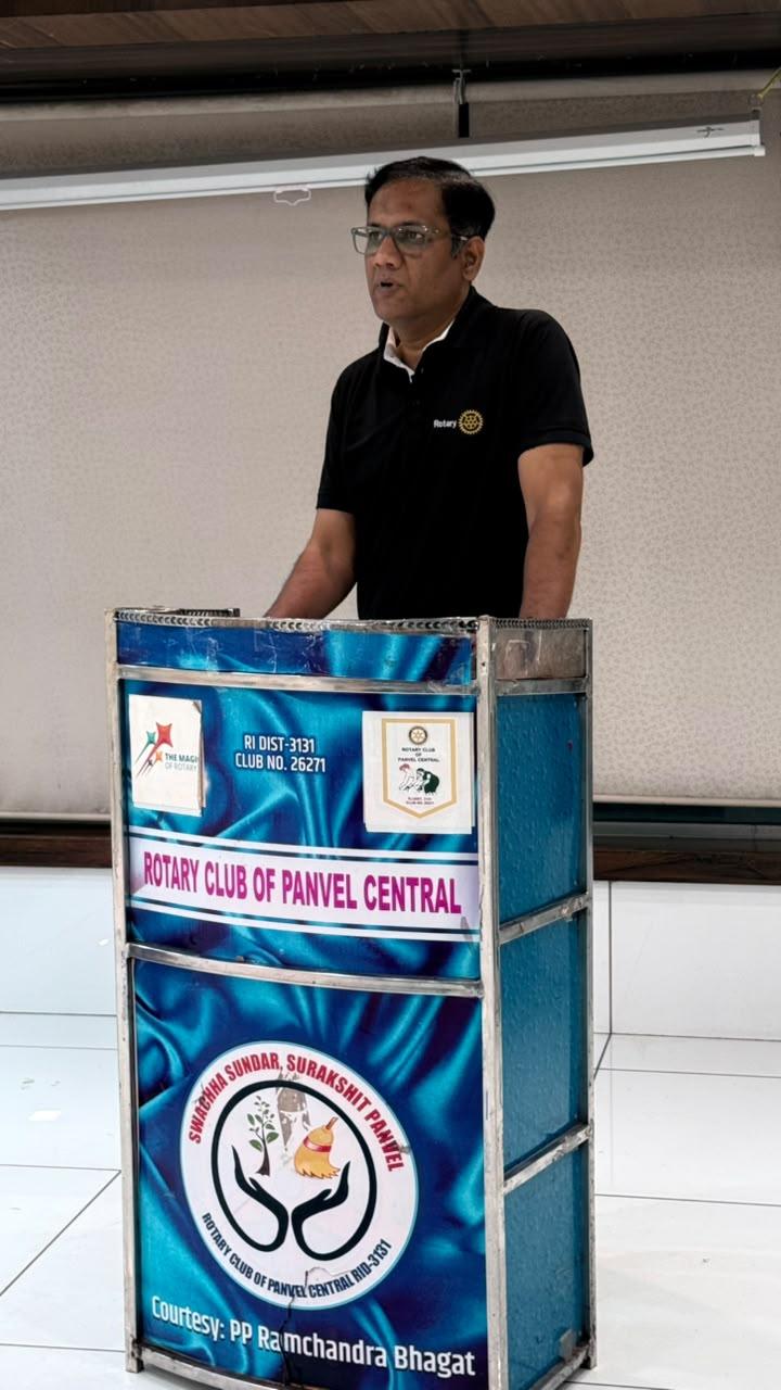 Rotary Club of Panvel Central-7th ऑगस्ट - classification Talk (1)