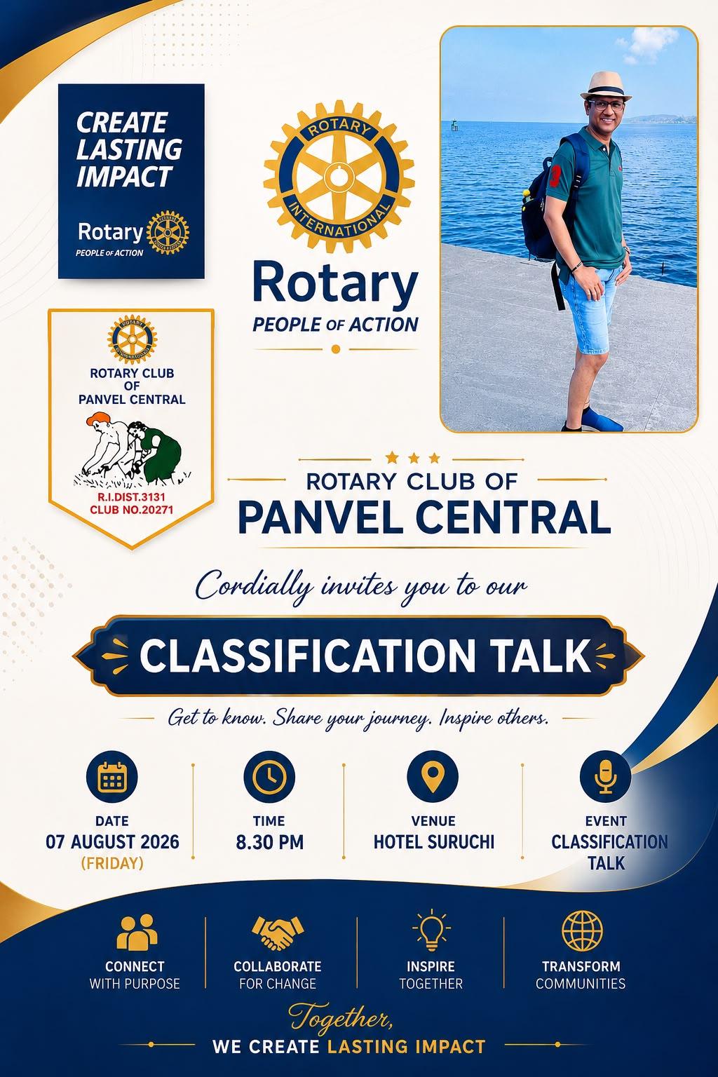 Rotary Club of Panvel Central-7th ऑगस्ट - classification Talk (2)